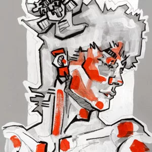 Dessin de Lola Jamin, Portrait de jeune homme