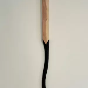 Grande allumette brulée noire