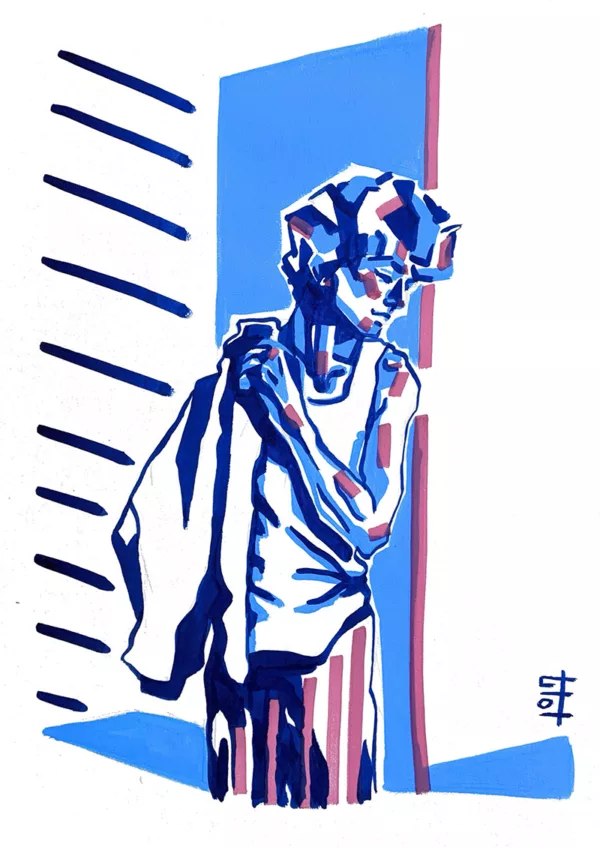 Blue stroll