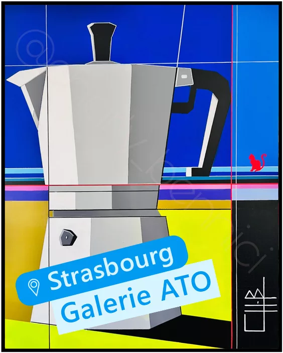 Annonce de l'exposition Charly Bennici à Strasbourg