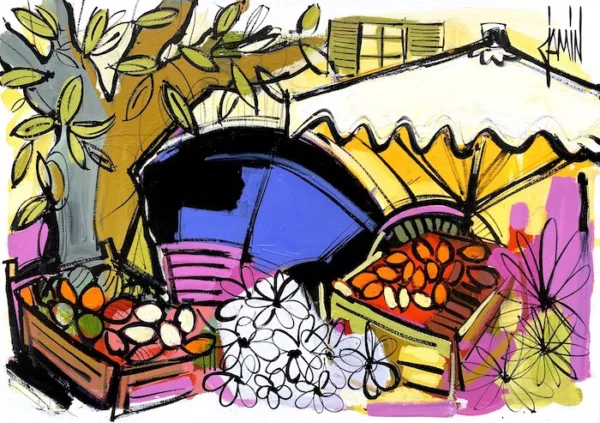 Jour de marché à Uzès