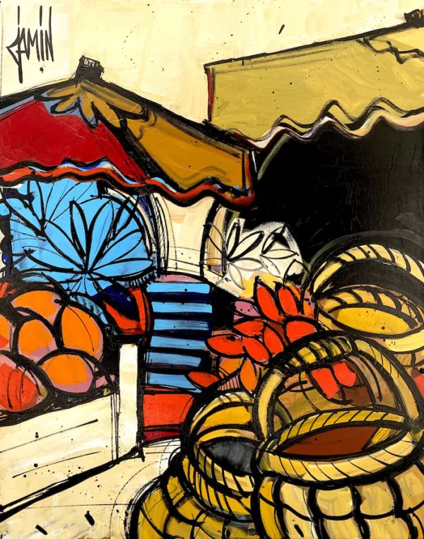 Jour de marché à Uzès