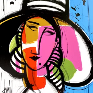 Tableau de David Jamin "Jeanne Hébuterne - Variation 2"