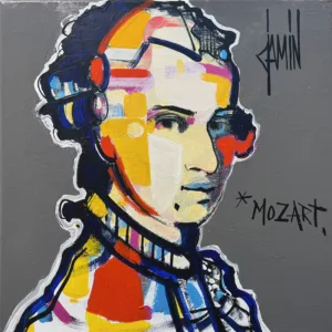Portrait de Mozart par David Jamin